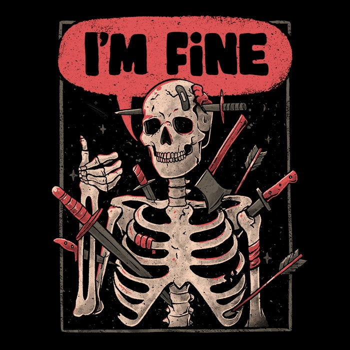Men's Comfortable V-Neck T-Shirt from 'We're Fine'
