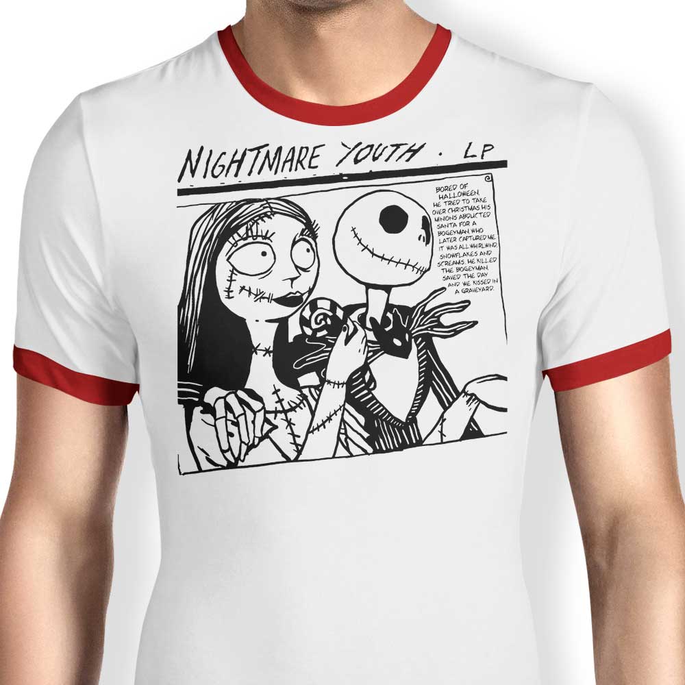 Nightmare Youth Stylish Men's Ringer T-Shirt for Fashionable Youngsters