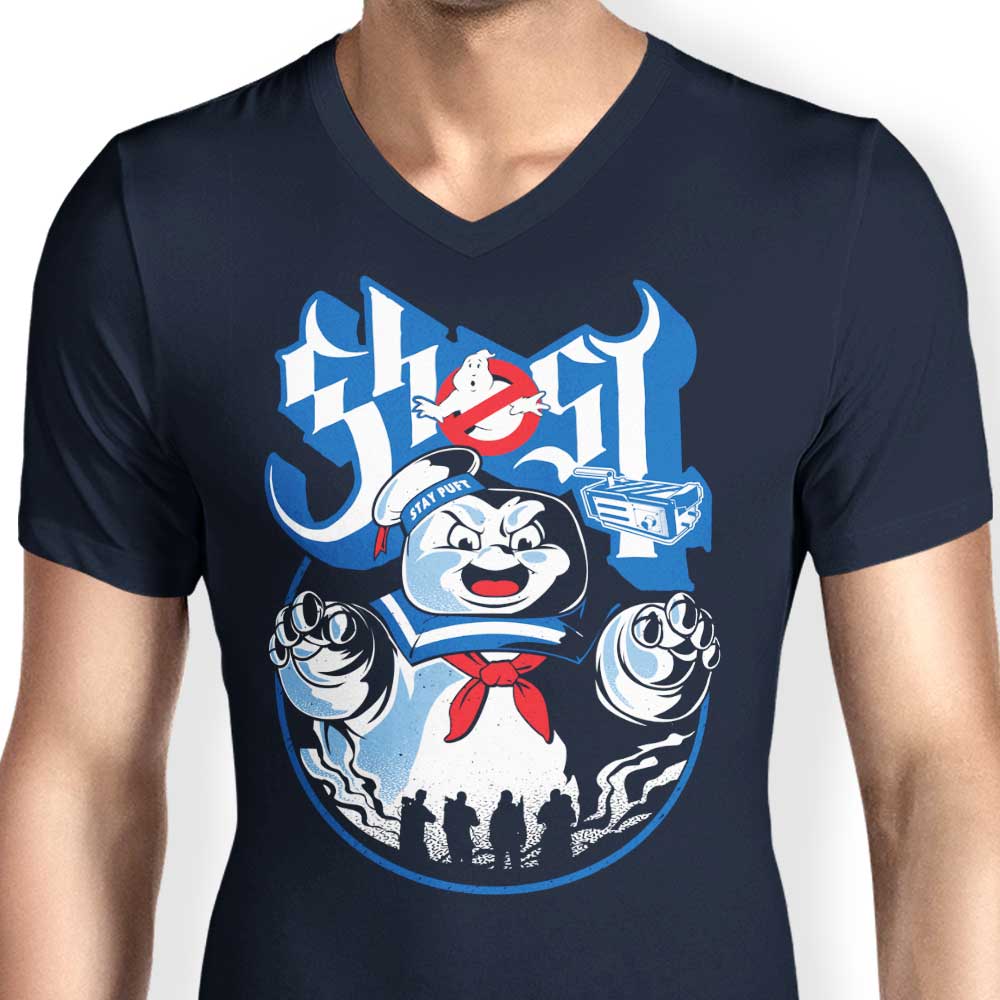 Stay Puft Brand Men's Classic V-Neck T-Shirt