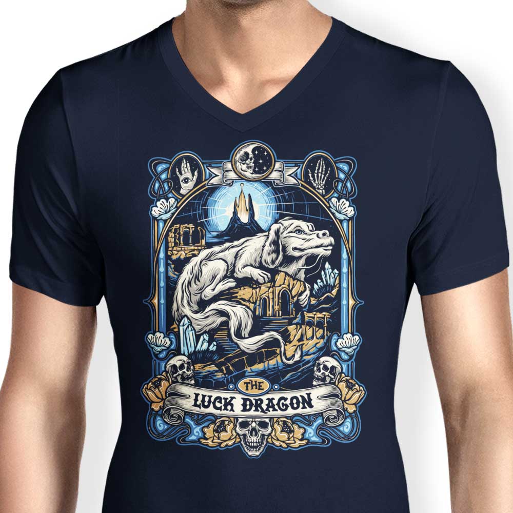 The Fortunate Dragon Men's V-Neck T-Shirt