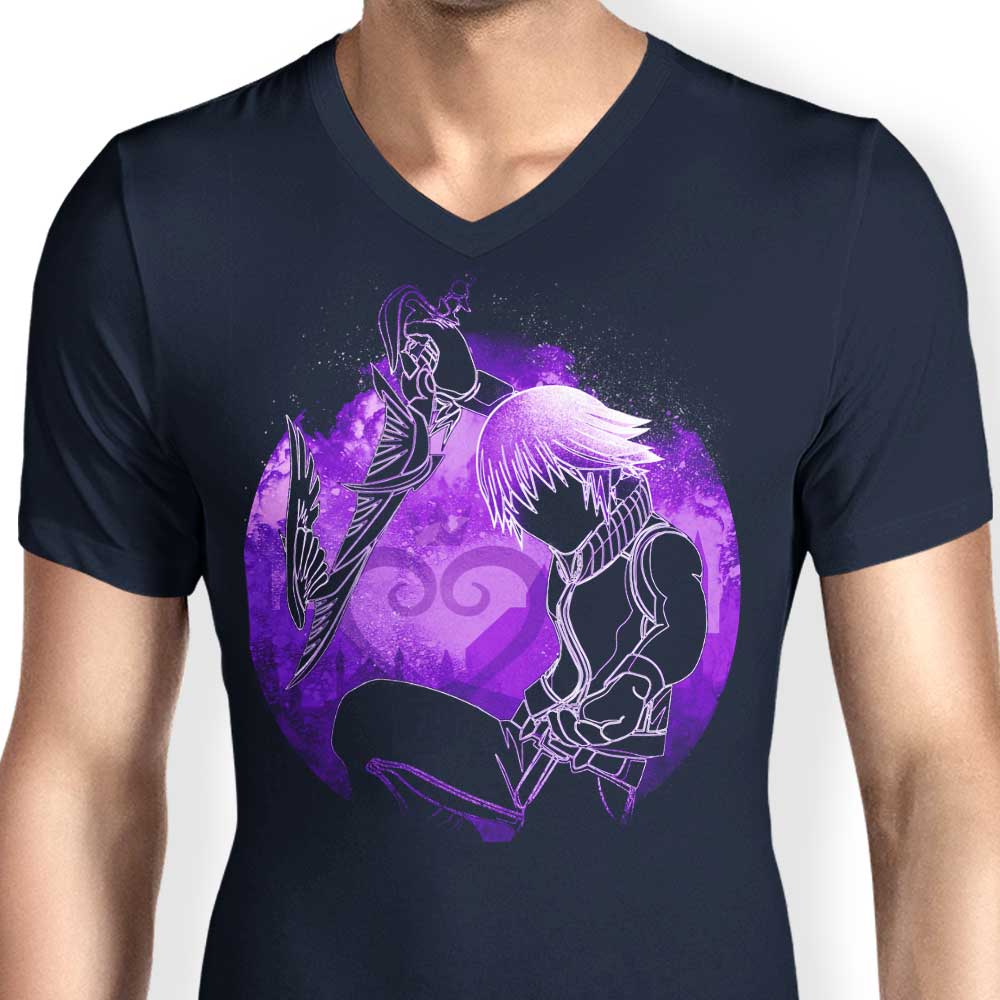 Men's Light and Dark Orb V-Neck T-Shirt