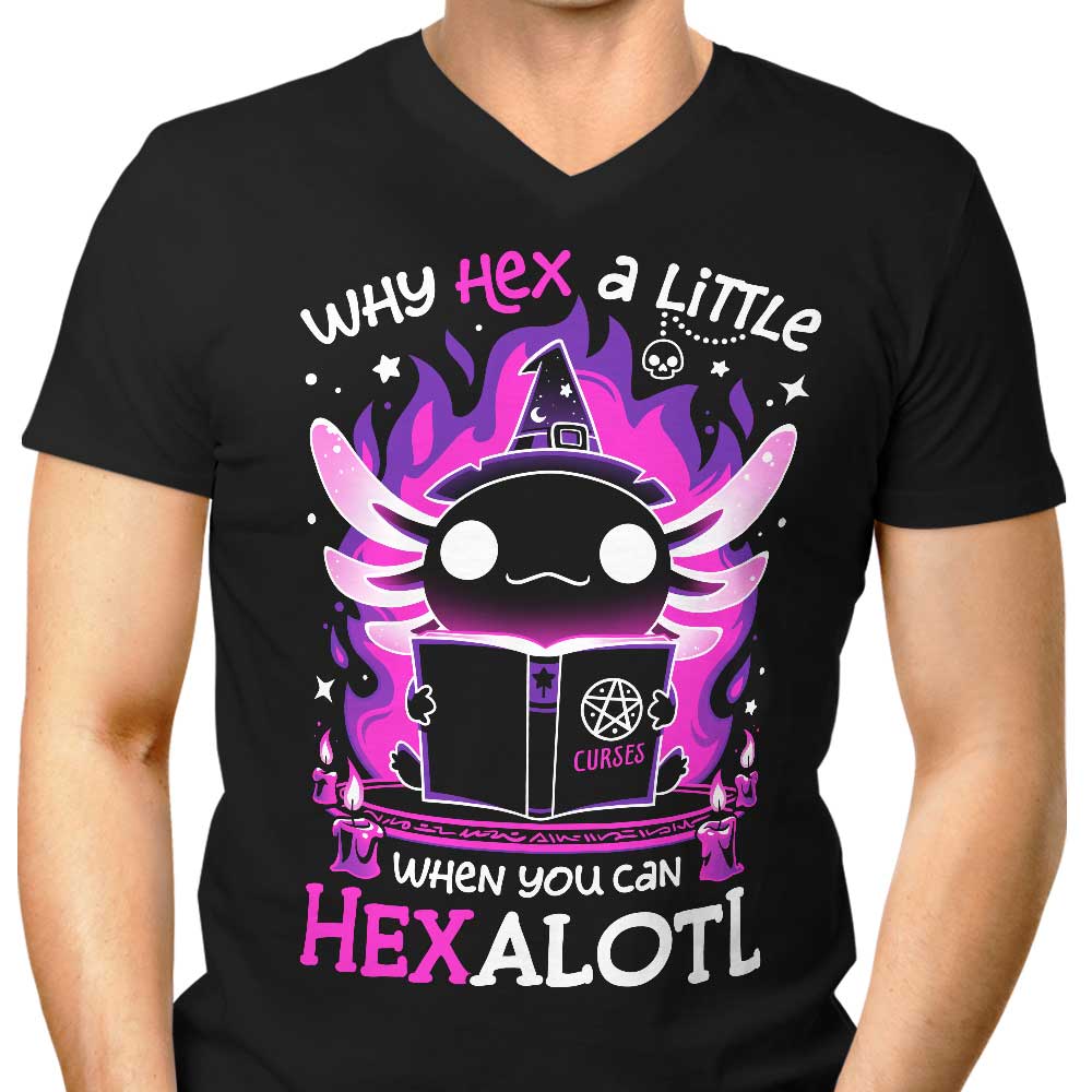 Stylish Men's Hexalotl V-Neck Shirt
