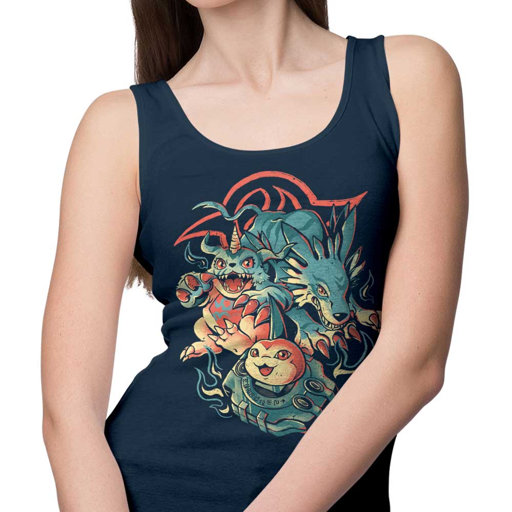 Digital Wolf Evolution Stylish Tank Top for Trendy Wear