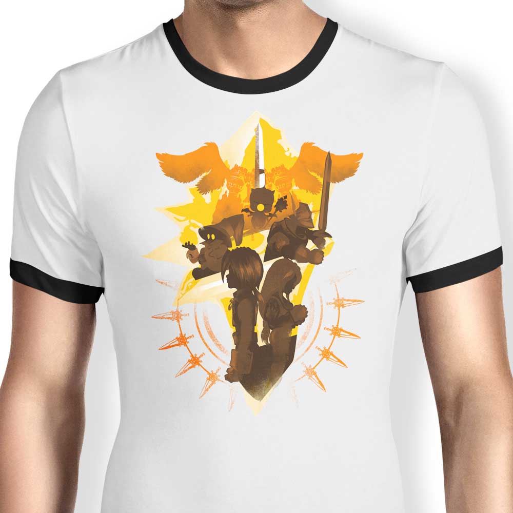 Ringer T-Shirt Featuring the Melodies Of IX Design