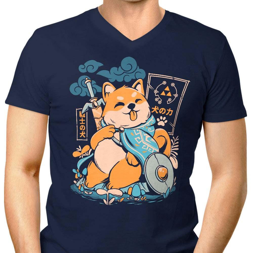 Alt Version of Legend of Dog Men's Stylish V-Neck T-Shirt