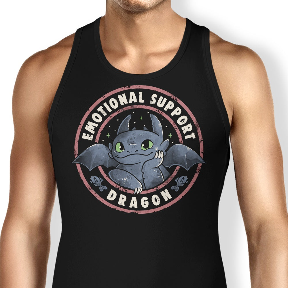 Emotional Support Dragon Tank Top for Casual Wear