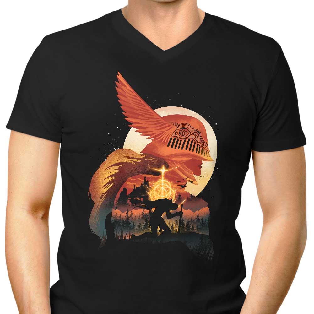 Men's Distressed V-Neck - The Tarnished Warrior Style