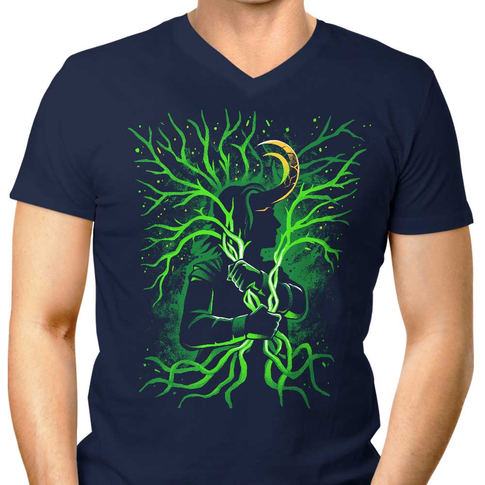 Alemaglia's Men's Stylish V-Neck - God of Stories