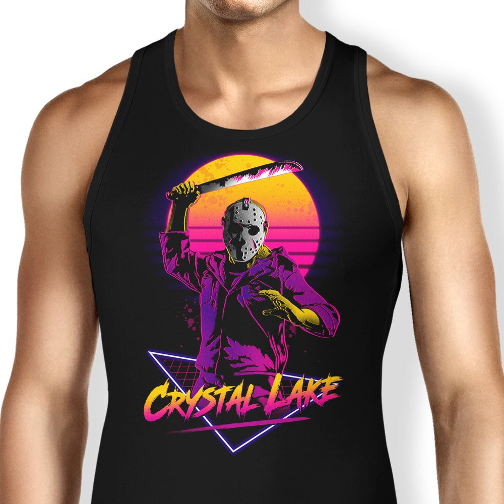 Vintage-Style Machete Design Tank Top