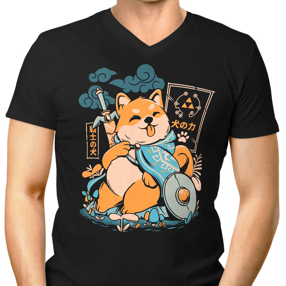Alt Version of Legend of Dog Men's Stylish V-Neck T-Shirt