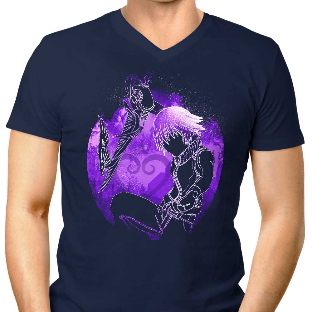 Men's Light and Dark Orb V-Neck T-Shirt