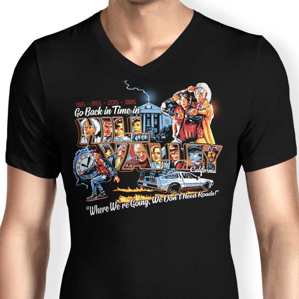 Travel Back in Style - Men's V-Neck T-Shirt