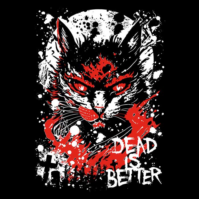 Awesome Men's V-Neck T-Shirt: Dead is Better