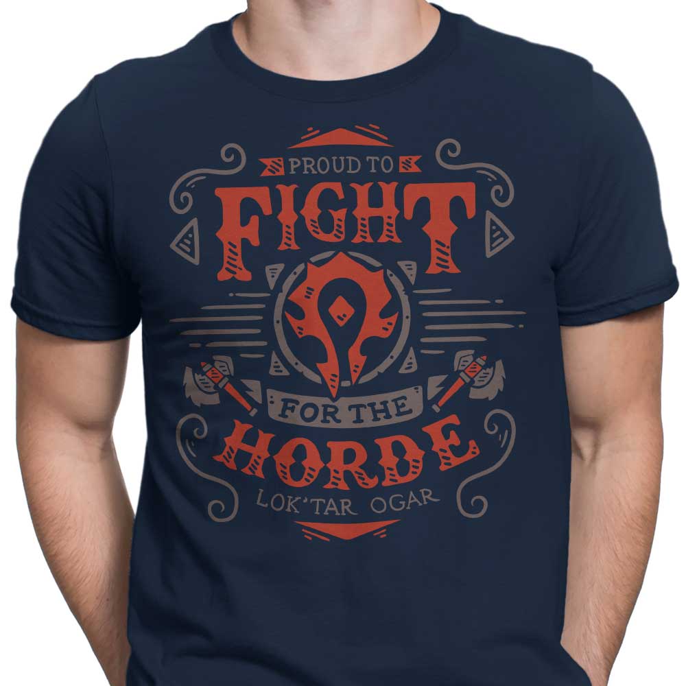Typhoonic Art Men's 'Fight for the Horde' Apparel in Various Sizes