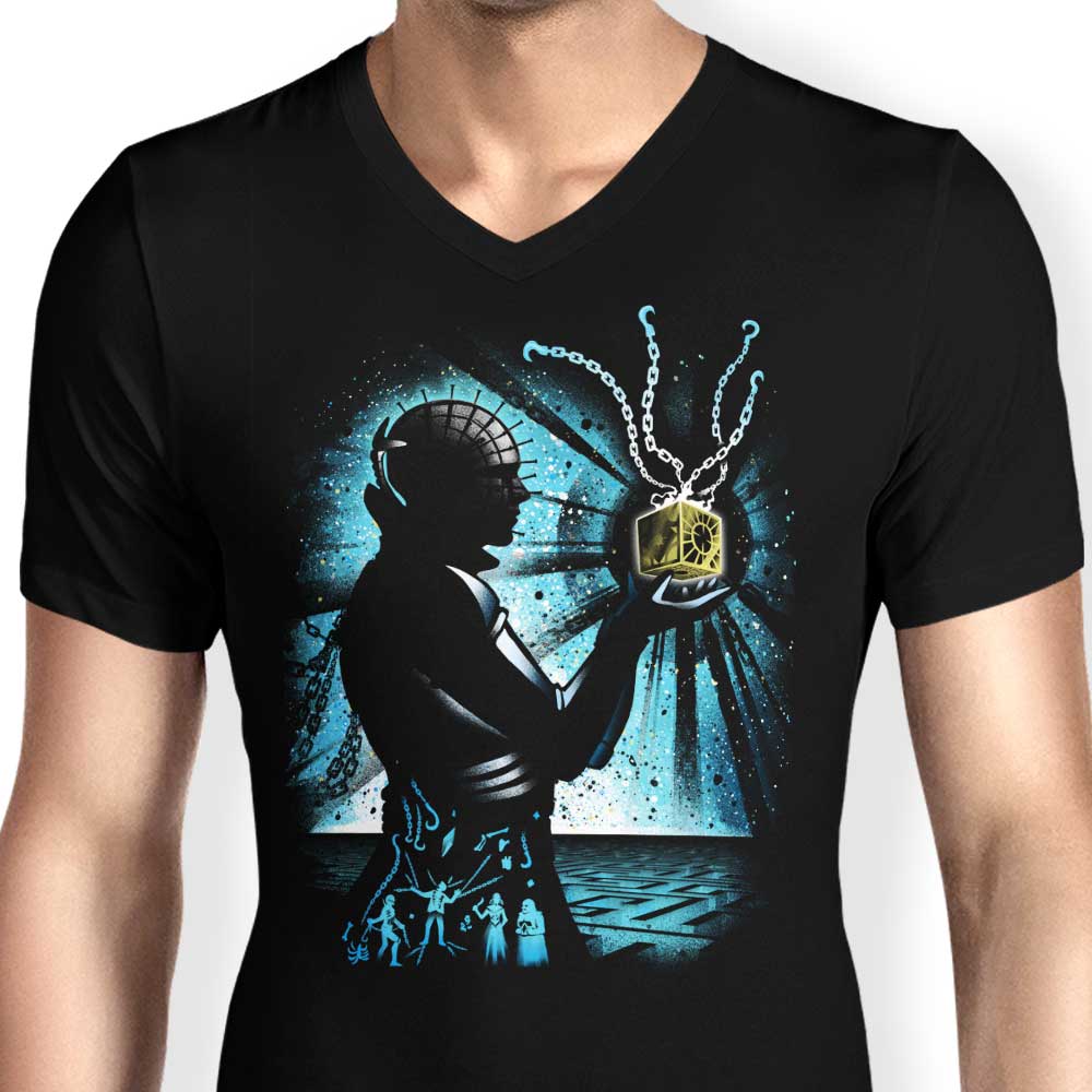Men's Stylish V-Neck T-Shirt - The Dark Prince of Pain