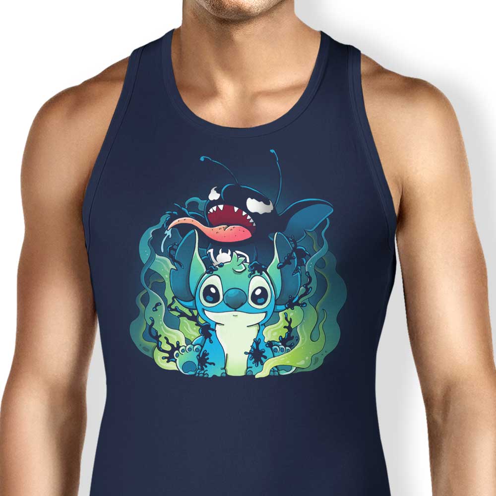 Unique Experimental Symbiote Design Tank Top for Trendy Wear