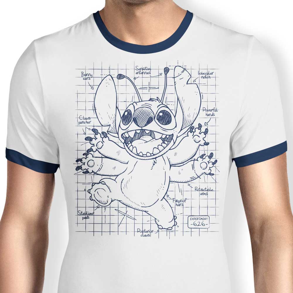 Le Duc Men's Experimental Plans Fashionable Ringer T-Shirt
