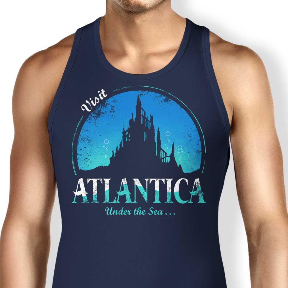 Soulkr's Comfortable 'Visit Atlantica' Men's/Unisex and Women's Tank Tops