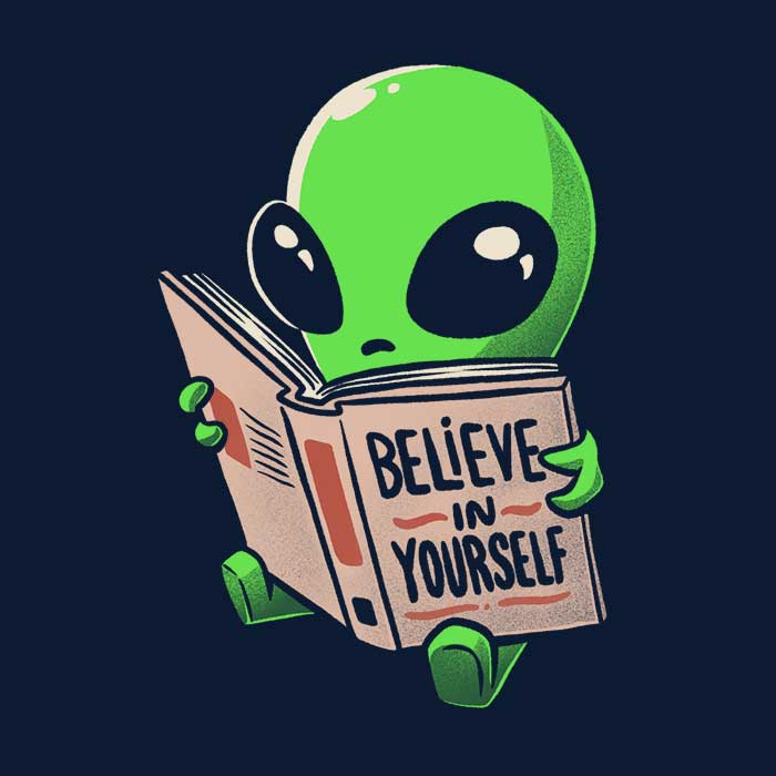 Inspiring 'Believe in Yourself' Men's Ringer Cotton T-Shirt