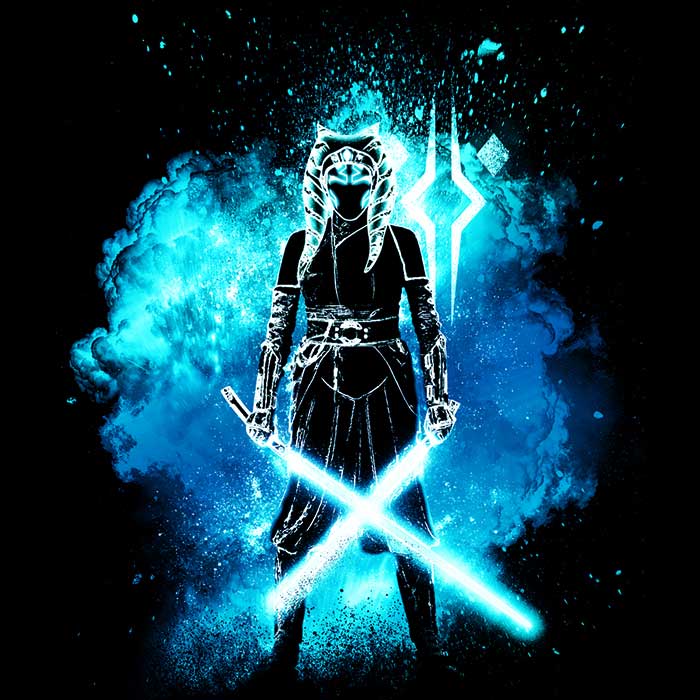 Men's Stylish V-Neck T-Shirt with the Soul of Ahsoka Design