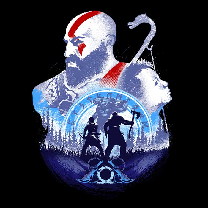 Hypertwenty's Ringer T-Shirt: Father - Son Adventure Theme