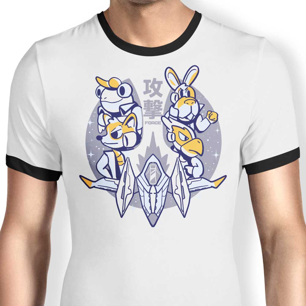 Sketchdemao's Strike Force Men's Comfortable Ringer T-Shirt in S - 4XL