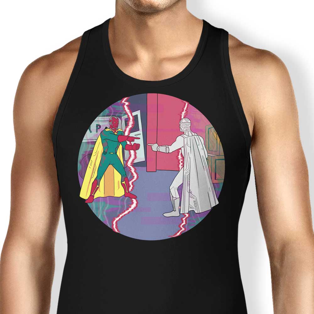 MarianoSan's Comfortable Two Visions Unisex and Women's Tank Tops