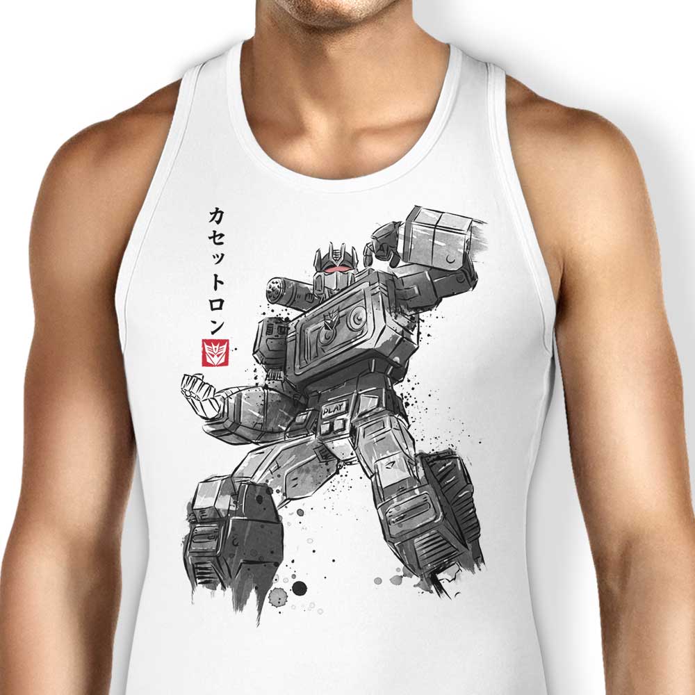 Dr. Monekers' Stylish Cassette Sumi-e Tank Top