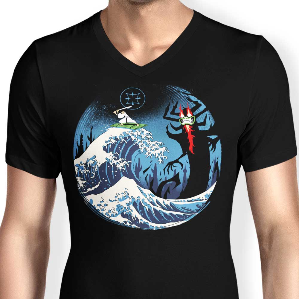 The Epic Battle - Men's Stylish V-Neck T-Shirt