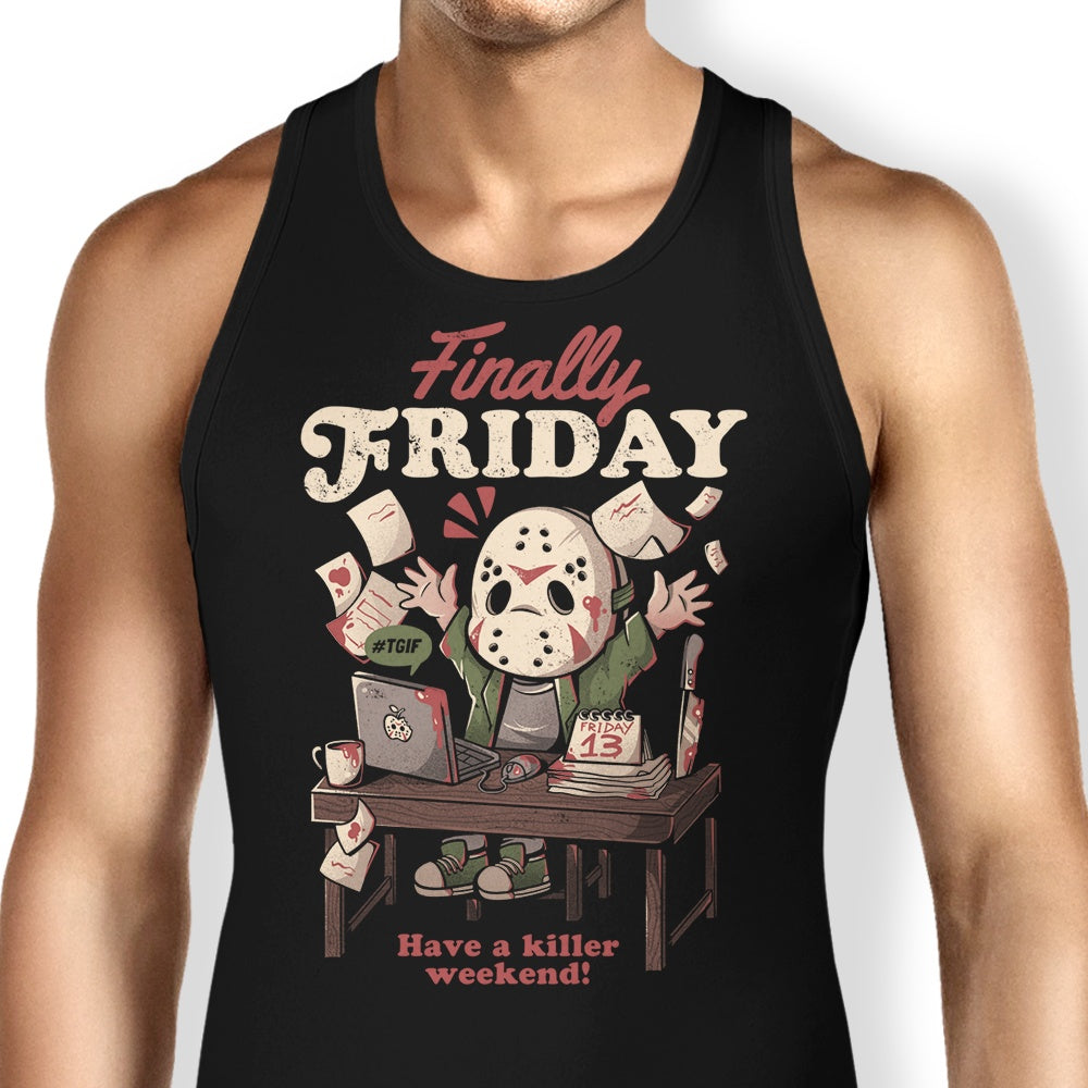 Edu.ely's Cozy Finally Friday Men's/Unisex and Women's Tank Tops