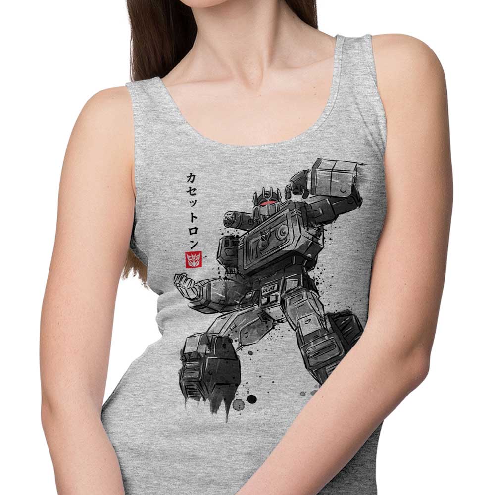 Dr. Monekers' Stylish Cassette Sumi-e Tank Top