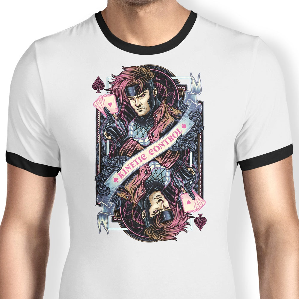 Glitchygorilla's Kinetic Control Athletic Ringer T - Shirt