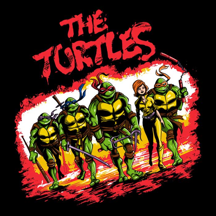 Men's Stylish V-Neck T-Shirt by The Turtles