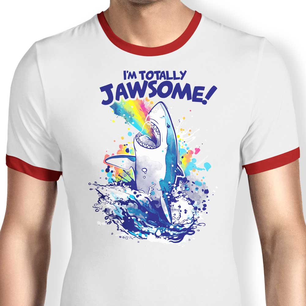Absolutely Awesome - Men's Ringer Cotton T-Shirt by NemiMakeIt