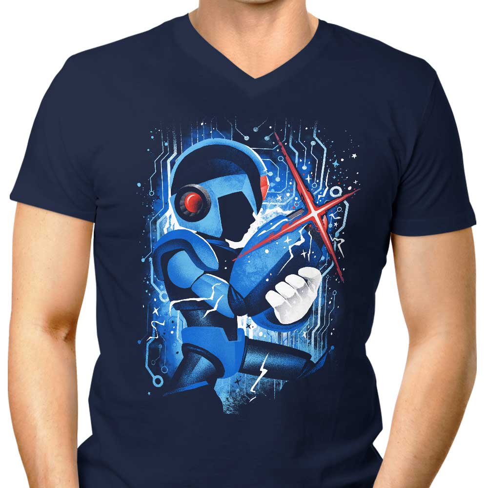 Alemaglia Men's V-Neck T-Shirt - X-Buster