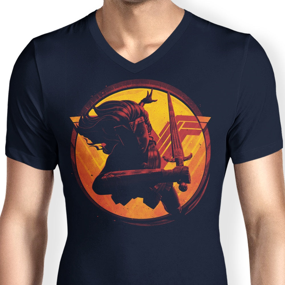 Teesgeex Men's Stylish V-Neck 'Journey to the Amazon'