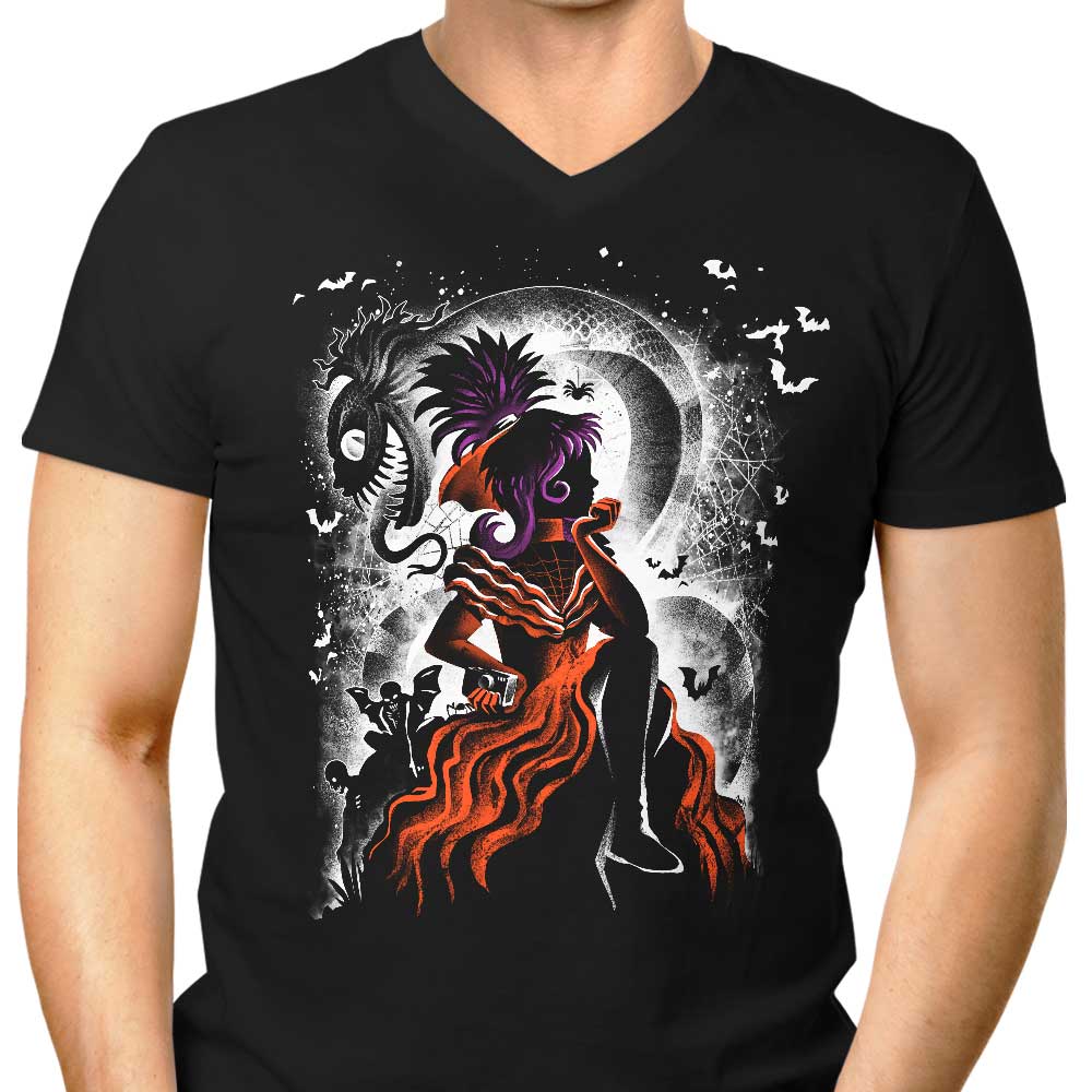 Men's V-Neck Gothic Bride Style Shirt