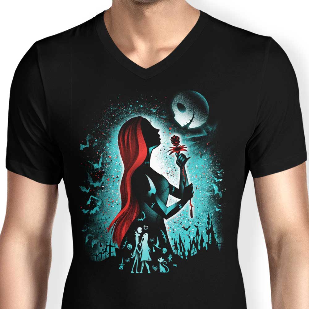 Men's Love-inspired Ragdoll V-Neck T-shirt
