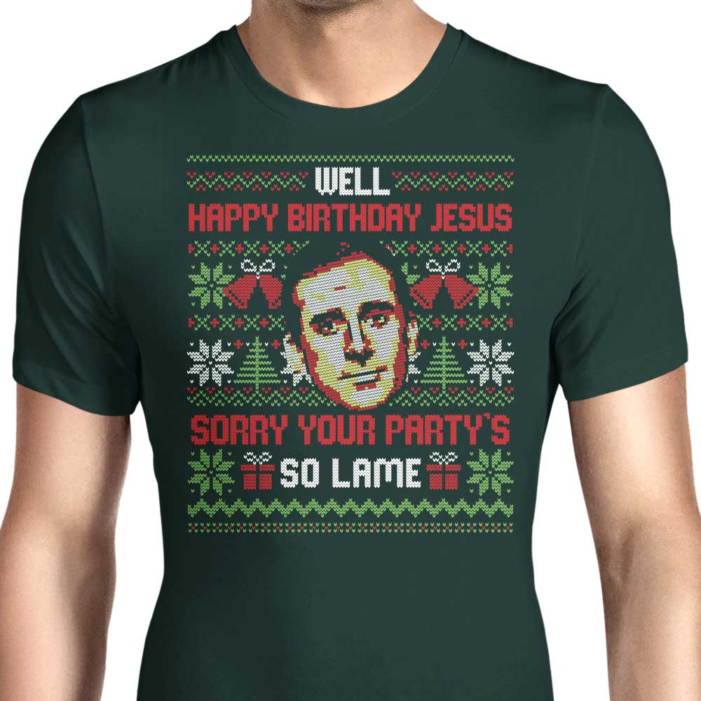 Elegant 'Happy Birthday Jesus' Men's Apparel for Various Occasions