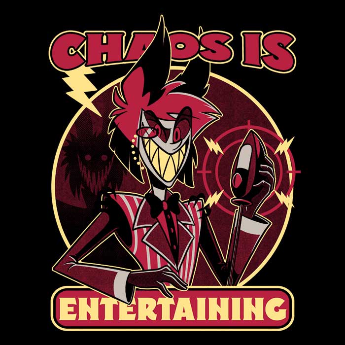 Chaos is Entertaining - Stylish Ringer T-Shirt for Trendy Individuals