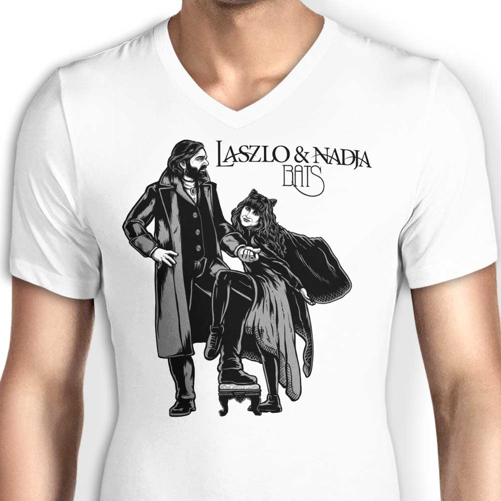 Men's Stylish V-Neck T-Shirt Inspired by Laszlo and Nadja