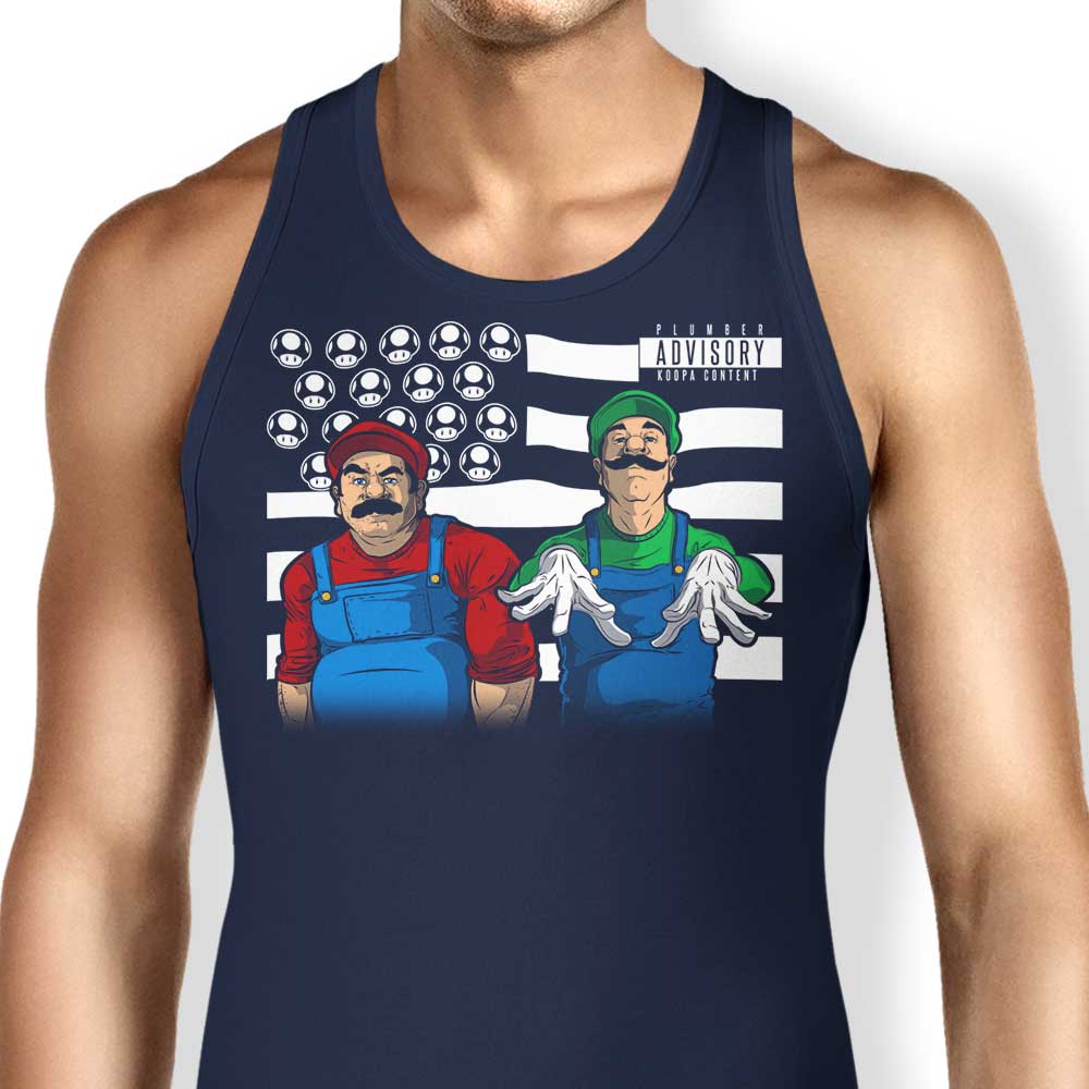 Aaron Morales Designs Bombs Over Koopas Stylish Men's and Women's Tank Tops