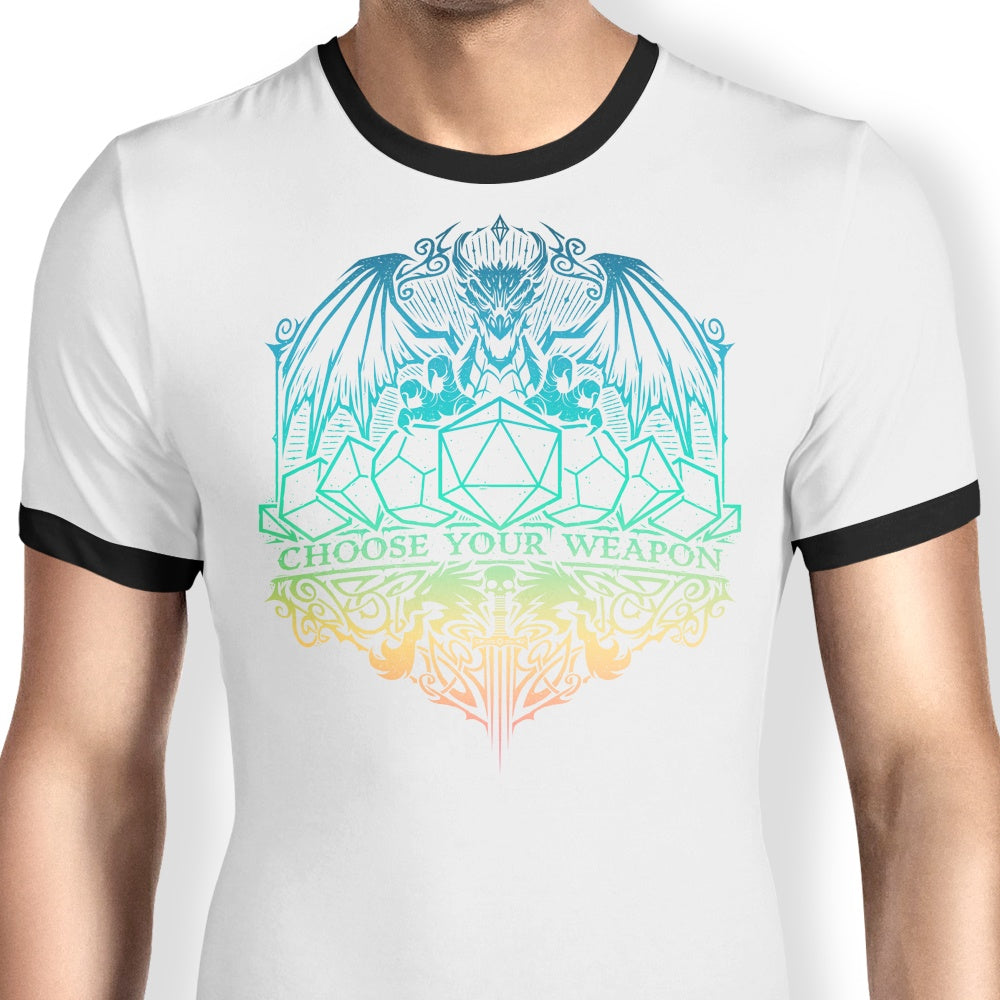 StudioM6's Episode 5 Ringer T-Shirt - Choose Your Weapon Style
