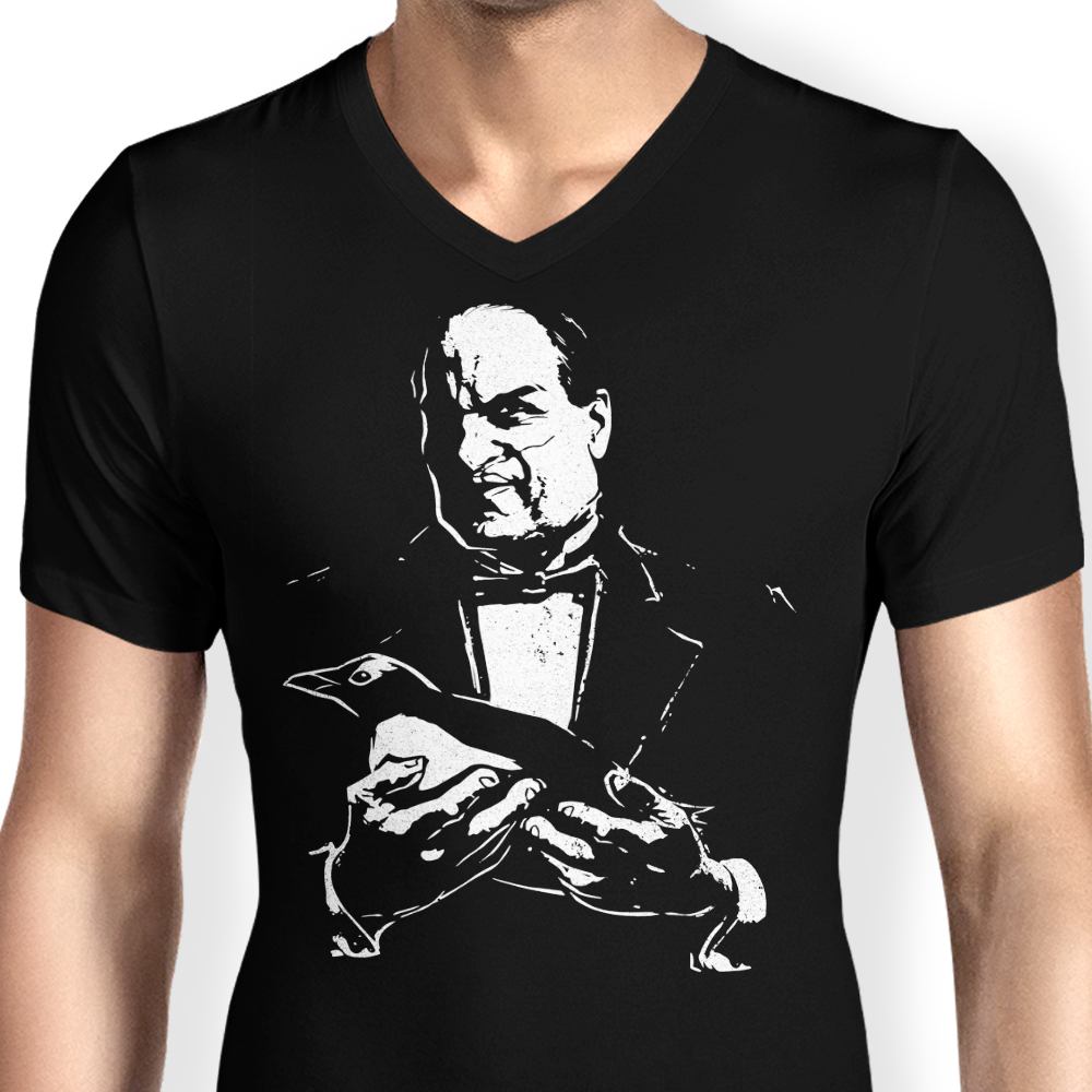 Fitas Artwork's Stylish Men's V-Neck Penguinfather Shirt