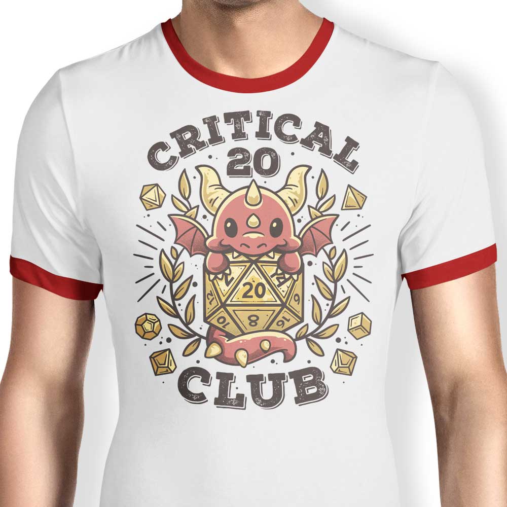 Exclusive Critical 20 Club Fashionable Ringer T-Shirt for Trendy Wearers