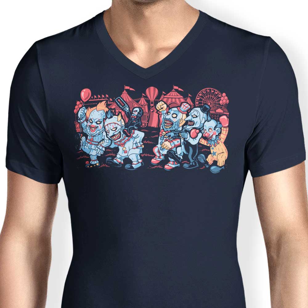 Men's V-Neck T-Shirt Inspired by 'Where the Wild Clowns Are'