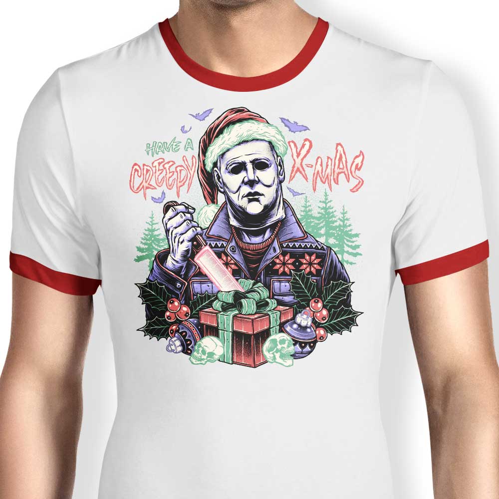 Spooky Christmas Ringer T-Shirt by Momma Gorilla