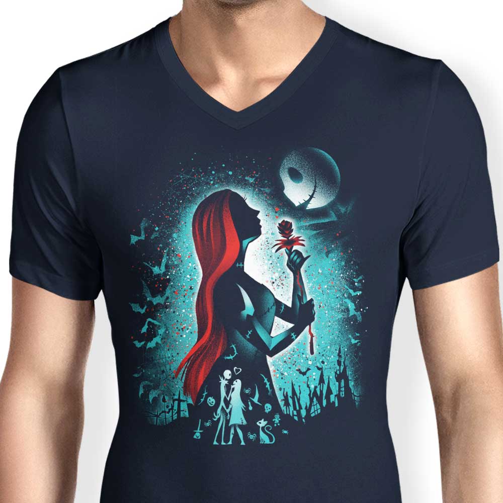 Men's Love-inspired Ragdoll V-Neck T-shirt