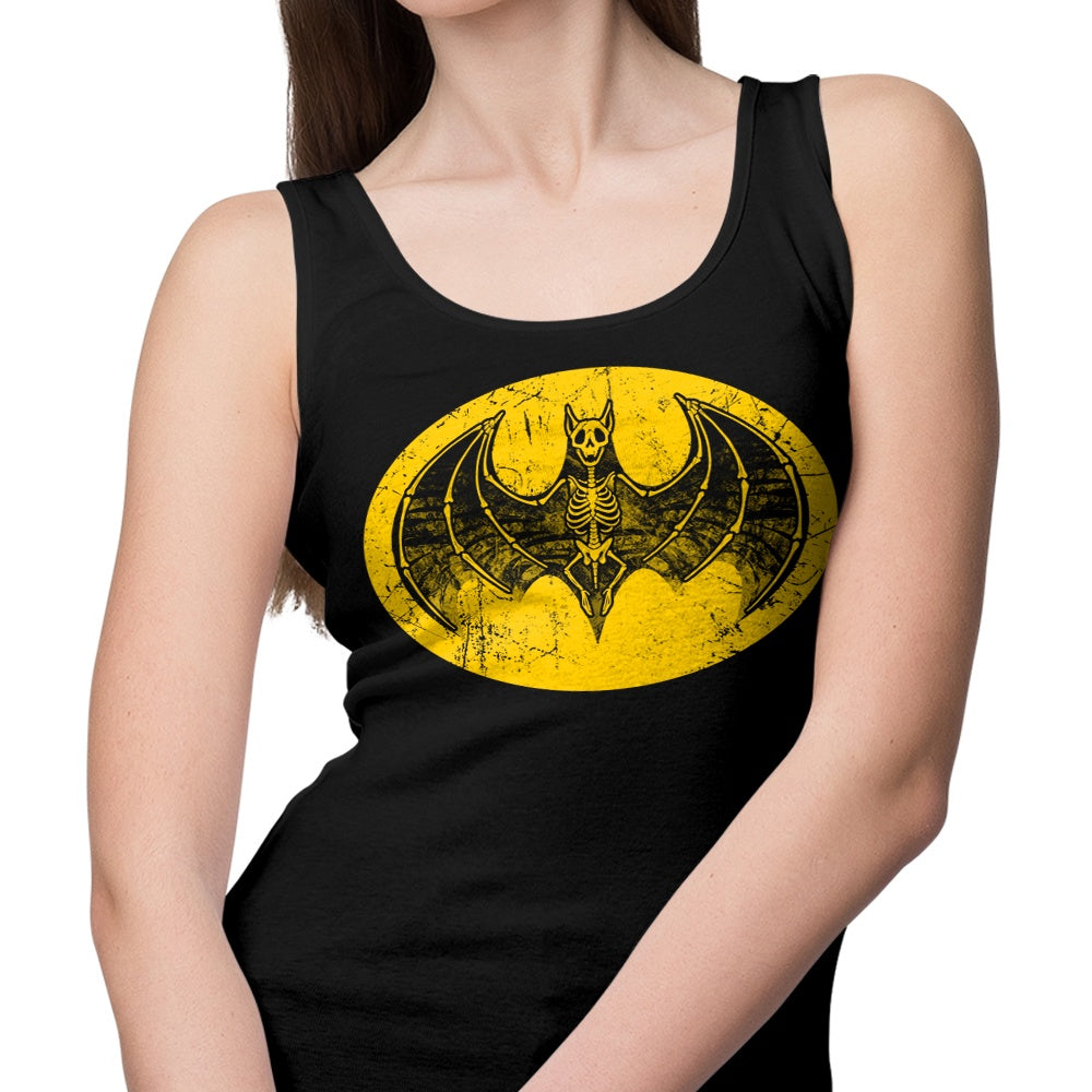 Alemaglia's Soft and Comfortable Skeleton Bat Signal Tank Top