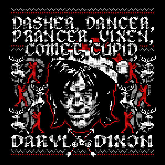 Stylish Men's V-Neck by Ryan Astle: Dasher, Dancer and Dixon